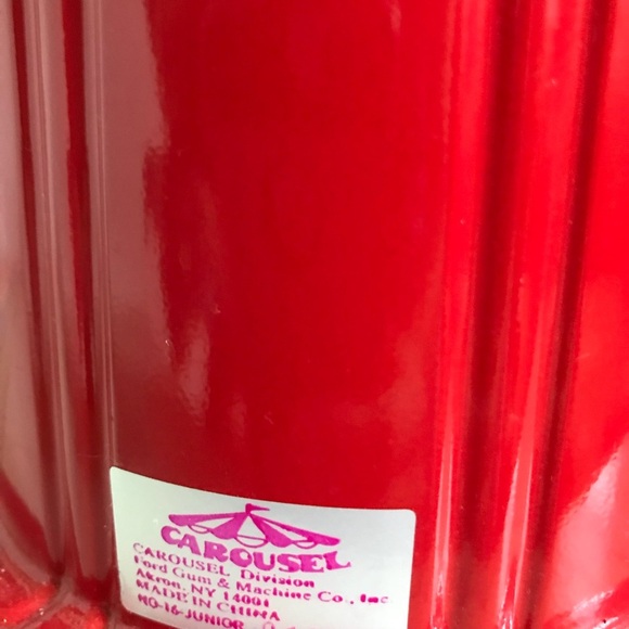 Rare 1985 Red Carousel Gum Ball Machine - Picture 4 of 8